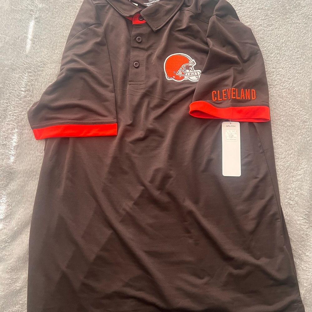 Team Apparel Brown and Orange Polo Shirt